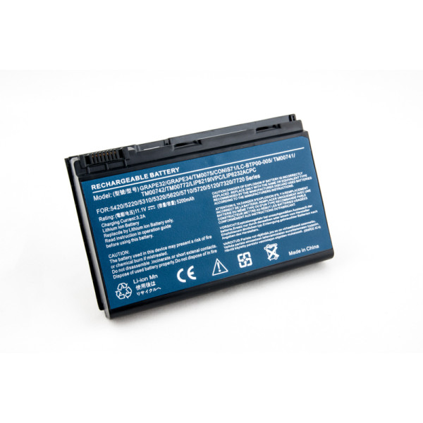 Аккумулятор PowerPlant для ноутбуков Acer Extensa 5210 (Grape32, AR5321) 11.1V 5200mAh